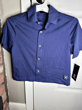 Converse Boys Blue Polo NWT
